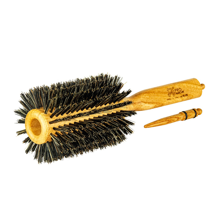 DE David Ezra Wooden Round Brush - David Ezra Professional Haircare